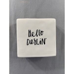 Rae Dunn‎ by Magenta Ceramic Inspiration Paperweight Ivory Hello Darlin Beauty